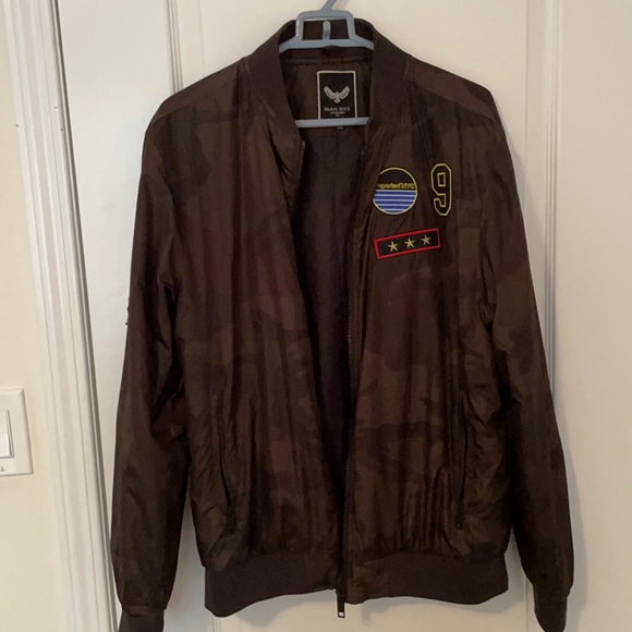 Brave Soul Camo Bomber Jacket - Picture 1 of 5